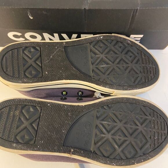 Gray converse with lime green youth size 5 - Picture 4 of 6